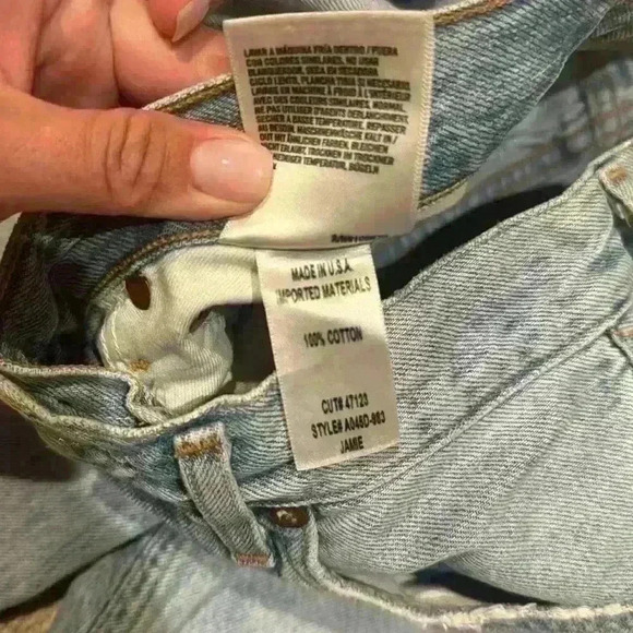 AGOLDEJamie High Rise Tapered Jeans in Shakedown Size 24 - Picture 6 of 7